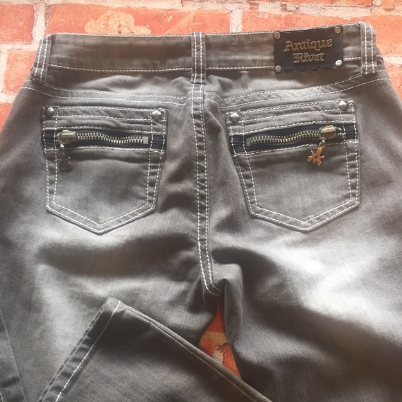 Antique Rivet Skinny Jeans - Picture 5 of 8